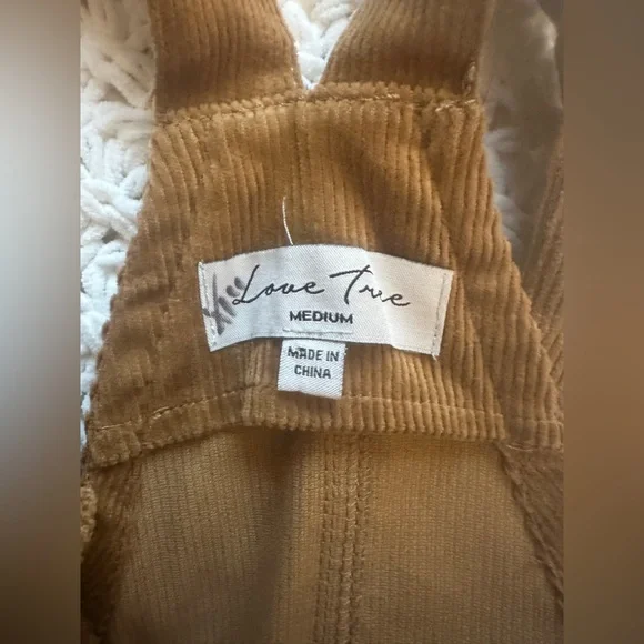 Love Tree Brown Corduroy Flare Pants Size M - Picture 4 of 10